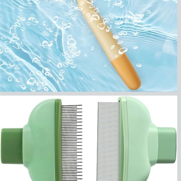 Green Pet Grooming Brush - Picture 4 of 5
